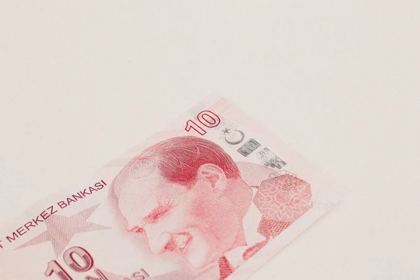 Turkse Valuta Turkse Lire Bankbiljetten — Stockfoto