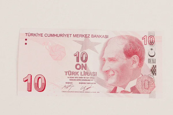 Turkish Currency Turkish Lira Banknotes — Stock Photo, Image