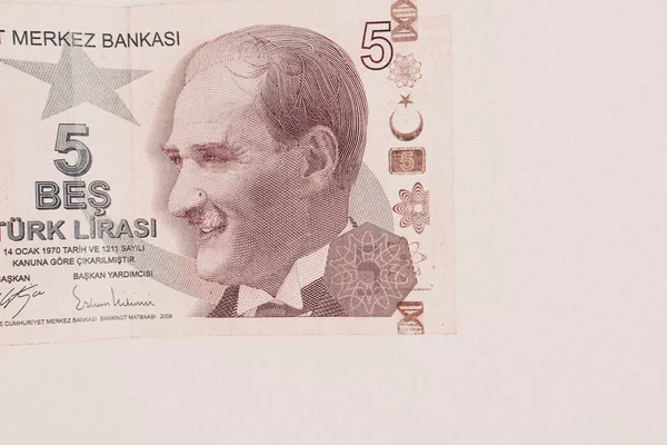 Turkisk Valuta Turkiska Lira Sedlar — Stockfoto