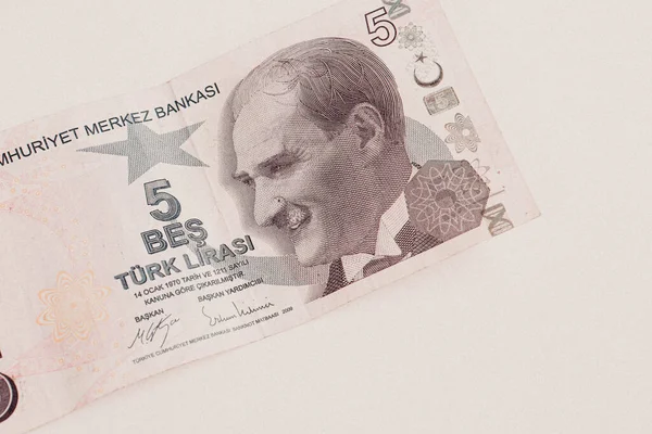 Waluta Turecka Banknoty Tureckie — Zdjęcie stockowe