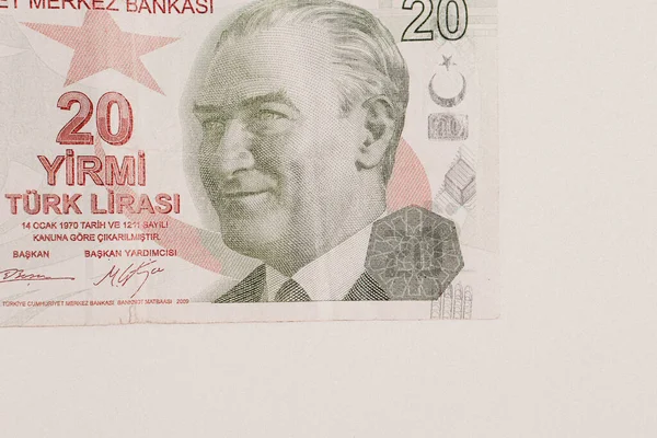 Turkse Valuta Turkse Lire Bankbiljetten — Stockfoto