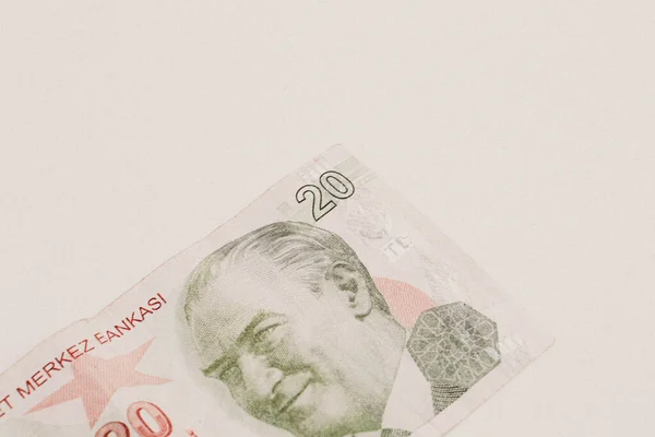 Turkse Valuta Turkse Lire Bankbiljetten — Stockfoto