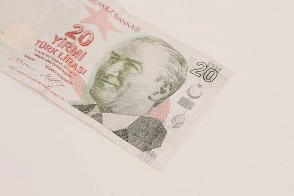 Waluta Turecka Banknoty Tureckie — Zdjęcie stockowe