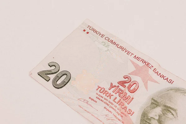 Turkisk Valuta Turkiska Lira Sedlar — Stockfoto