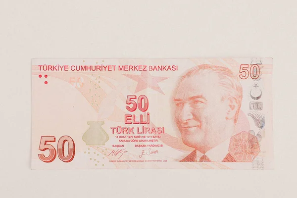 Türkische Währung Türkische Lira Banknoten — Stockfoto