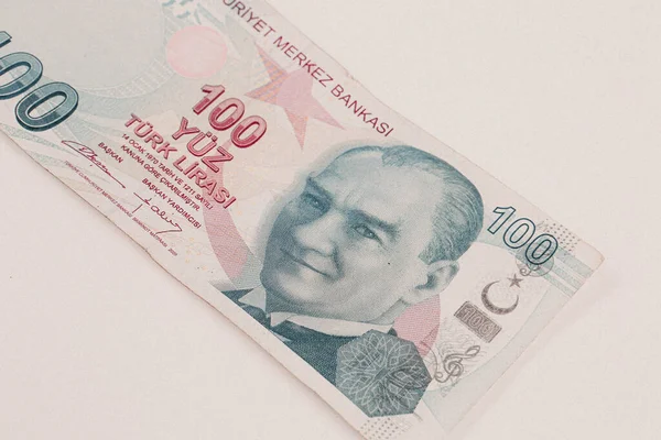 Turkisk Valuta Turkiska Lira Sedlar — Stockfoto