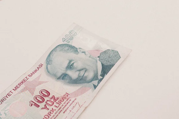 Turkish Currency Turkish Lira Banknotes — Stock Photo, Image