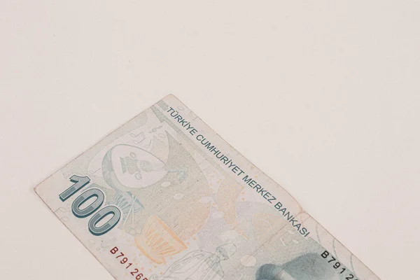 Türk Para Birimi Türk Lireti Banknotları — Stok fotoğraf