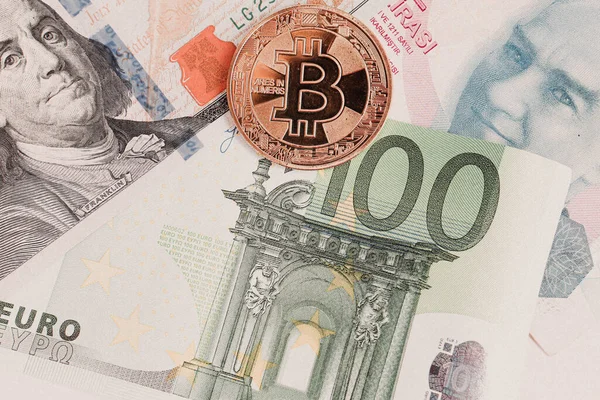 Multi Euro Dolar Contant Geld Munt Verschillende Soorten Nieuwe Generatie — Stockfoto