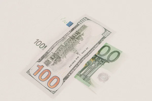 Нас Банкнота Гроші Долар Євро — стокове фото