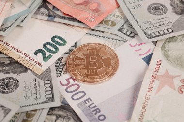 Multi Euro Nakit ve Bozuk Para, farklı türde yeni nesil banknotlar, bitcoin, Türk lirası