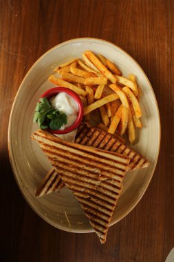 Geleneksel Türk tostu, lezzetli kahvaltı