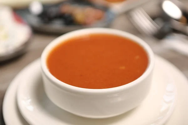 Sopa Deliciosa Sopa Legumes Tigela — Fotografia de Stock