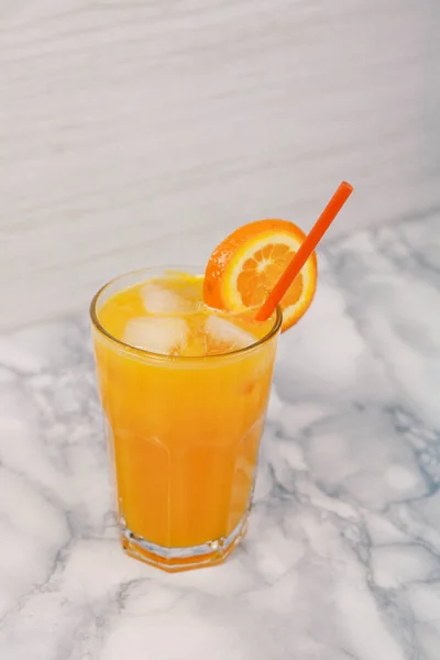 Vaso Sabroso Jugo Naranja — Foto de Stock