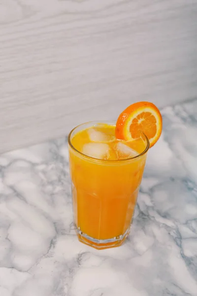 Vaso Sabroso Jugo Naranja — Foto de Stock