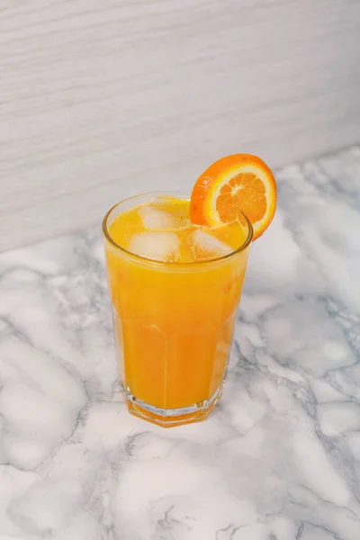 Ένα Ποτήρι Νόστιμο Χυμό Πορτοκάλι — Φωτογραφία Αρχείου