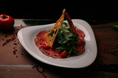 Biraz sebzeli somon pişirdim.