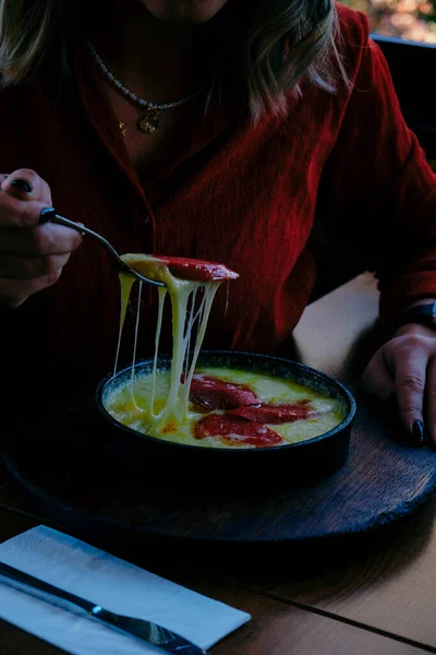 Muhlama Corn Porridge Cheese — Stock Photo, Image