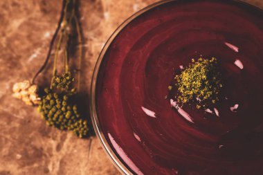 Lezzetli kırmızı jöle yığını