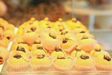 Bir grup çeşit kurabiye. Çikolata parçacıklı, yulaflı, kuru üzümlü, beyaz çikolatalı.