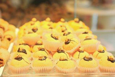 Bir grup çeşit kurabiye. Çikolata parçacıklı, yulaflı, kuru üzümlü, beyaz çikolatalı.