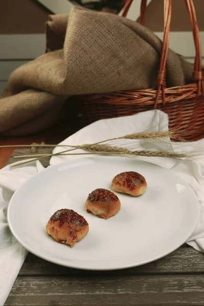 Galletas Con Chispas Chocolate Negro —  Fotos de Stock