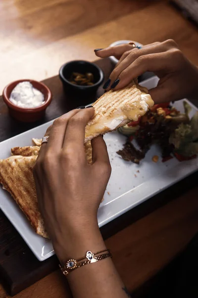 Traditional Turkish Toast Delicious Breakfast — Stock Photo, Image