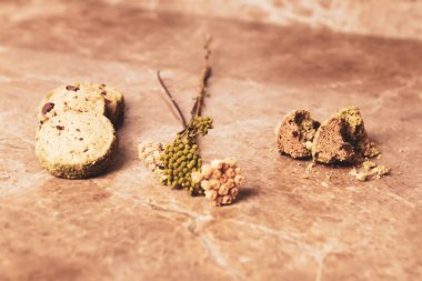 Koyu çikolata parçaları ile tanımlama