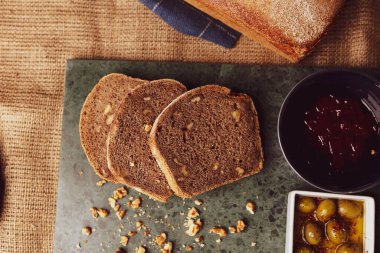 Lezzetli doğal estetik fırınlanmış ekmek
