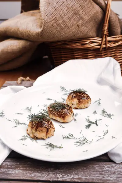 Galletas Con Chispas Chocolate Negro —  Fotos de Stock