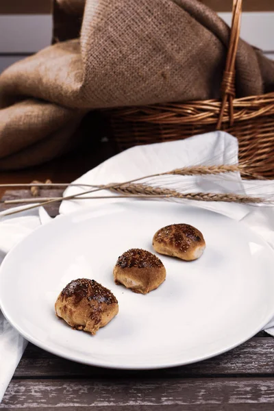 Galletas Con Chispas Chocolate Negro —  Fotos de Stock