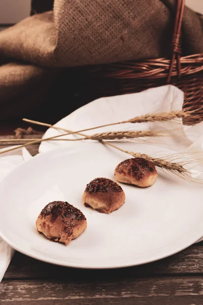 Galletas Con Chispas Chocolate Negro —  Fotos de Stock