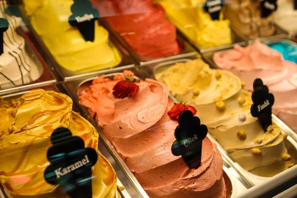 Chutná Ovocná Zmrzlina Ledničce — Stock fotografie