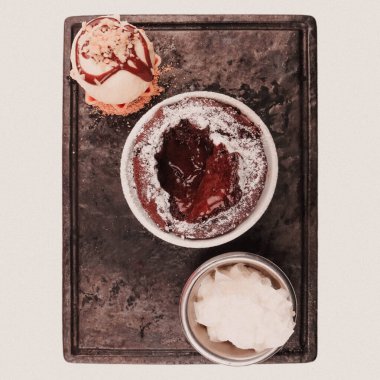 dondurma çikolatalı sufle