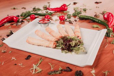 Lezzetli ve ızgara sandviç.