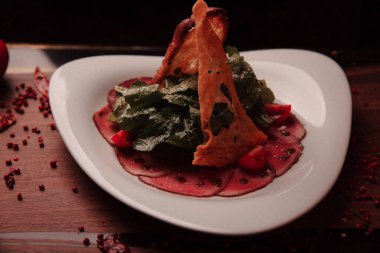 Biraz sebzeli somon pişirdim.