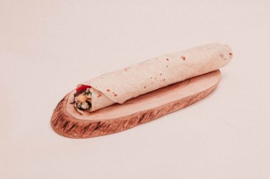 Lezzetli et eti, Türk kebap, sandviç dürümü.