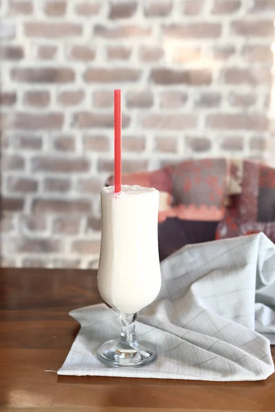 Iced Coffee Milk Iced Coffee Latte Woman Holding Glass Cup — Stockfoto