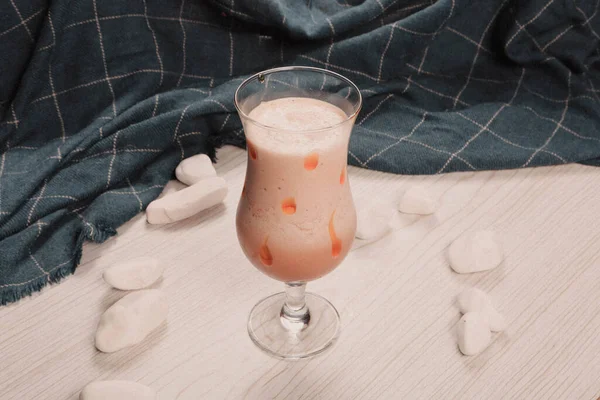 Musim Panas Penuh Warna Buah Smoothie Atau Frozens Sehat Detox — Stok Foto