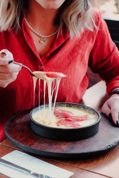 Muhlama Corn Porridge Cheese — Stock Photo, Image