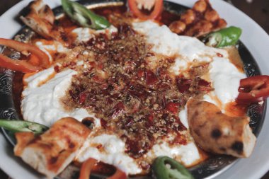 Masada nefis et yemeği. 