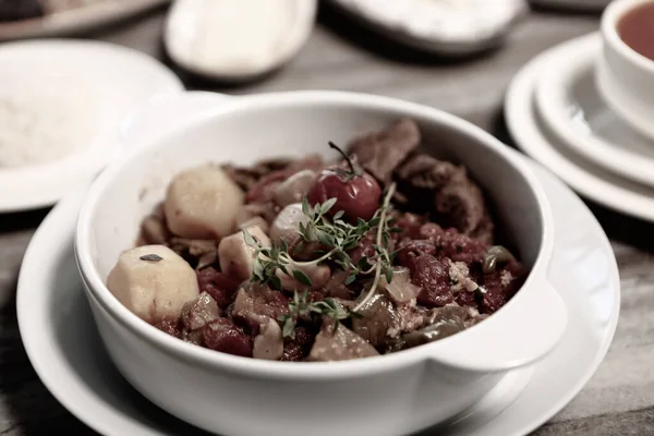 Deliciosa Harina Carne Sobre Mesa — Foto de Stock