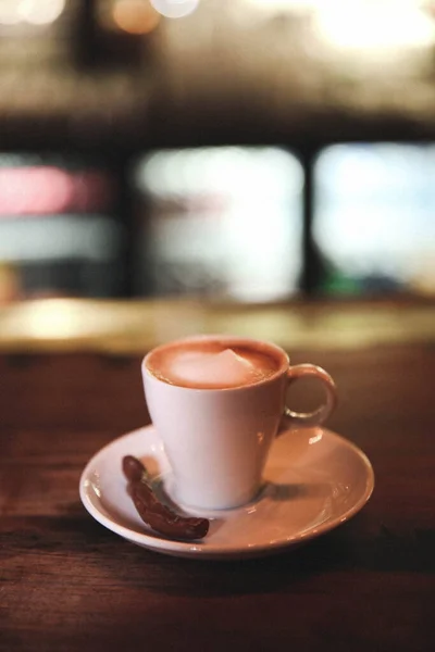 Filiżankę Kawy Stole — Zdjęcie stockowe
