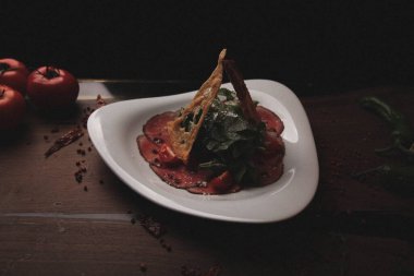 Biraz sebzeli somon pişirdim.