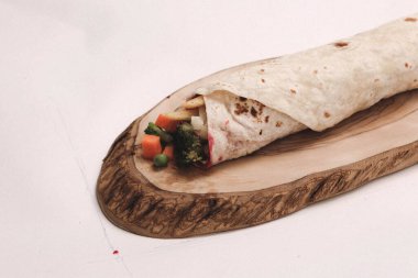Lezzetli et eti, Türk kebap, sandviç dürümü.