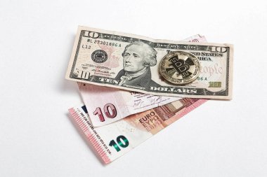 Multi Euro Nakit ve Bozuk Para, farklı türde yeni nesil banknotlar, bitcoin, Türk lirası