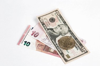 Multi Euro Nakit ve Bozuk Para, farklı türde yeni nesil banknotlar, bitcoin, Türk lirası
