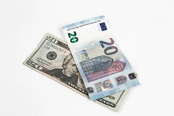 Bize Dolar Euro Banknot Para — Stok fotoğraf