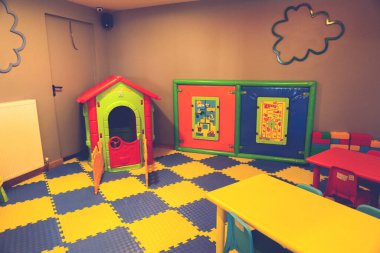 Anaokulunda spor ve oyun parkı.