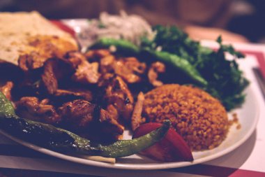 Masada nefis et yemeği. 